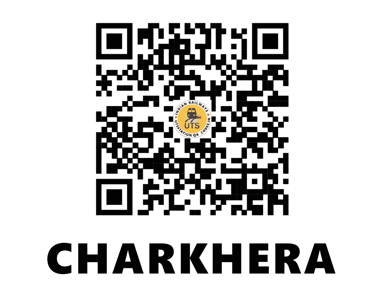 UTS QR Code for CHARKHERA - CRK (WC - MADHYA PRADESH)